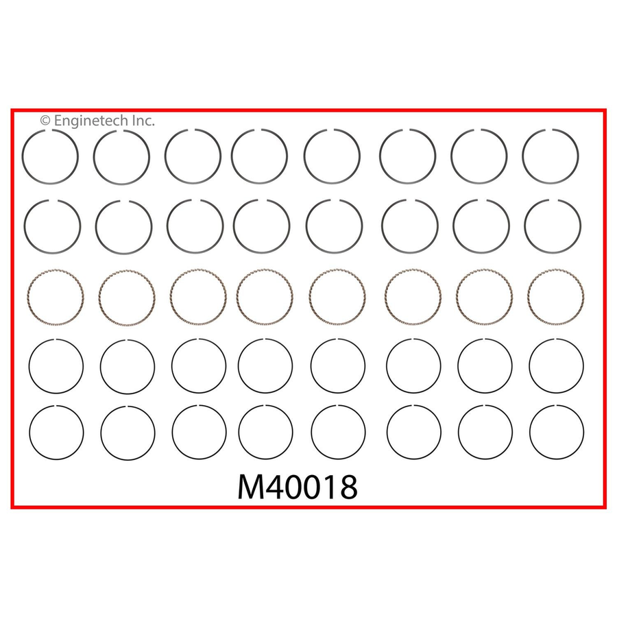 ENGINETECH PREMIUM PISTON RING TO SUIT FORD Explorer 5.0L V8 302 (1996-2001)