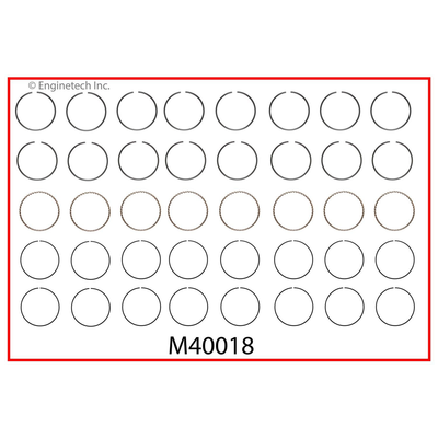ENGINETECH PREMIUM PISTON RING TO SUIT FORD Explorer 5.0L V8 302 (1996-2001)
