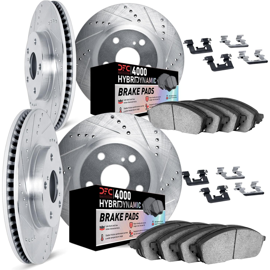 DYNAMIC FRICTION HEAVY DUTY (LONG LIFE, TRUCK & TOW) ROTOR & BRAKE PAD KIT TO SUIT FORD Explorer all (1995-2002)