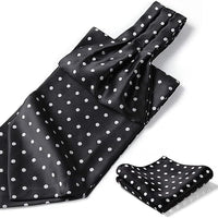 REVXSC Ascot Ties for Men Paisley Cravat Tie and