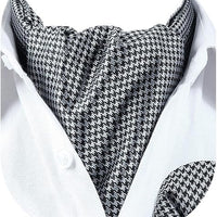 REVXSC Ascot Ties for Men Paisley Cravat Tie and