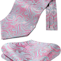 REVXSC Ascot Ties for Men Paisley Cravat Tie and