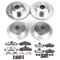 POWER STOP HEAVY DUTY (LONG LIFE, TRUCK & TOW) ROTOR & BRAKE PAD KIT TO SUIT FORD Ranger all (1998-2002)