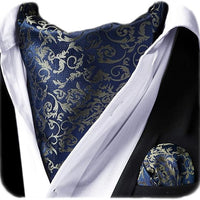 REVXSC Ascot Ties for Men Paisley Cravat Tie and