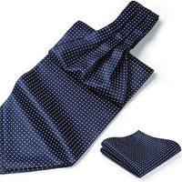 REVXSC Ascot Ties for Men Paisley Cravat Tie and