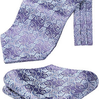 REVXSC Ascot Ties for Men Paisley Cravat Tie and