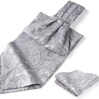 REVXSC Ascot Ties for Men Paisley Cravat Tie and