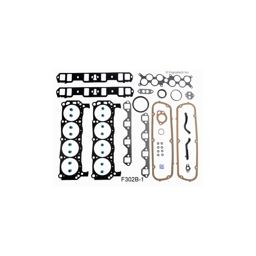 ENGINETECH STANDARD REPLACEMENT RE-RING KIT TO SUIT FORD Explorer 5.0L V8 302 (1996-2001)
